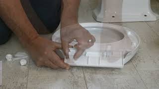 How to install Estillo Serena Soft Close toilet seat [upl. by Ariec105]