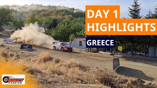 WRC Acropolis Rally 2024 DAY 1 Highlights [upl. by Ybroc]