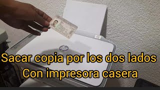 sacar copia del INE por los dos lados con impresora de casa [upl. by Osborn461]