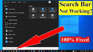 100 Solved Cant Type In The Search Bar On Windows 10 11 Keyboard Not Working In Search Bar [upl. by Aniram]