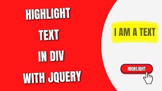 Highlight Text in Div onclick with jQuery HowToCodeSchoolcom [upl. by Yekram]