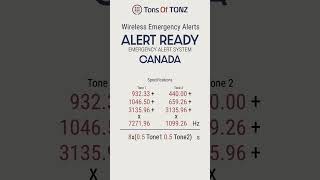 Alert Ready Emergency alert system in Canada Cell broadcast EAS CMAS Multifrequency signals [upl. by Sutelc]