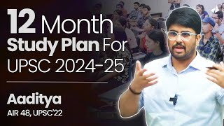 IASAaditya AIR 48s 12month Detailed Study Plan for UPSC 202425 prelims [upl. by Emmons668]