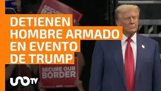 Detienen a hombre en evento de Trump traía una escopeta [upl. by Eelyk]