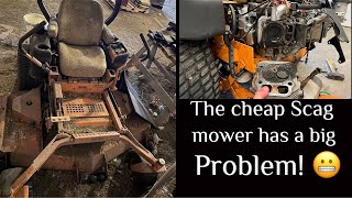 Restoration of a cheap scag mower  fixing the motor [upl. by Eneirda798]