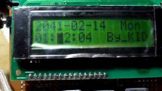 Real Time Clock using DS1302 with PIC16F690 [upl. by Scibert137]