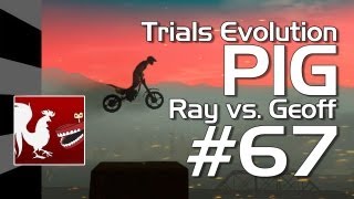 Trials Evolution  Achievement PIG 67 Ray vs Geoff  Rooster Teeth [upl. by Akihsay545]