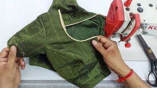 Best Way To attach Piping in Blouse [upl. by Venetia]