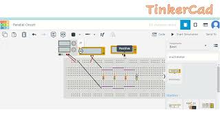 Parallel circuit using TinkerCad [upl. by Nickerson]