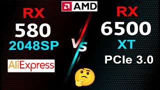 RX 580 2048SP vs RX 6500 xt test in 10 games [upl. by Yrrap]