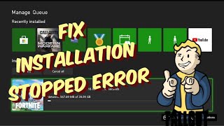 How To Fix Xbox One  Series XS Error quotInstallation Stopped For Digital Or Disc Installsquot  2021 [upl. by Stacee]