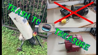 Trash to treasure Garten Häcksler zu Barren schmelzen how to melt metal copper asmr aluminum [upl. by Mundford]