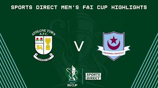 Sports Direct Mens FAI Cup QuarterFinal  Athlone Town 14 Drogheda United  Highlights [upl. by Qifar]