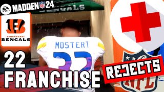 HARDEST MADDEN 24 FRANCHISE  NFL REJECTS RAINY BENGALS BREAK ALL OUR RUNNING BACKS  Ep22 [upl. by Zaraf]