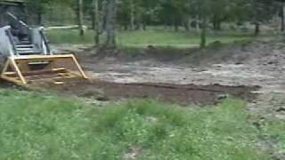 DIRT WORKS Skid Steer Bobcat Land Plane Grade Dirt [upl. by Tnomad647]