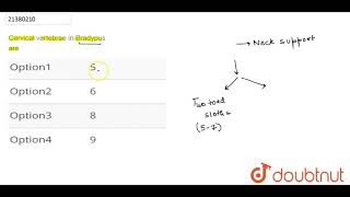 Cervical vertebrae in Bradypus are [upl. by Uaerraj]