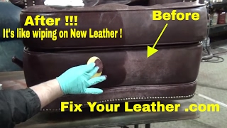 FIX WORN and FADED LEATHER the EASY way [upl. by Tfat]