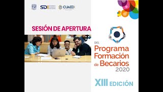 PROGRAMA FORMACIÓN BECARIOS 2020 [upl. by Orimisac]