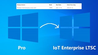 Upgrading Windows 10 Pro to IoT Enterprise LTSC 2021 [upl. by Nel625]