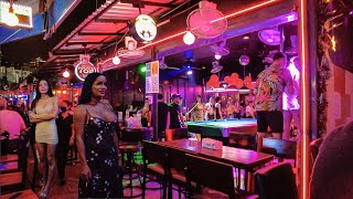 Bangkok nightlife beer garden Sukhumvit soi 7 2022 Thailand 4K Travel Vlog [upl. by Zoha]