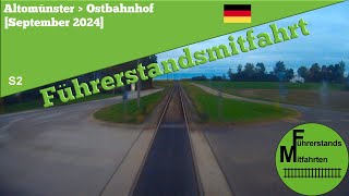 Deutschland Führerstandsmitfahrt 2024  SBahn München  S2 Altomünster  Ostbahnhof [upl. by Keverian]