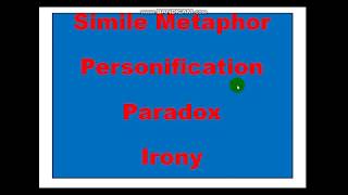 Simile Metaphor Personification Paradox Irony with examples discussed in Hindi [upl. by Gottuard]