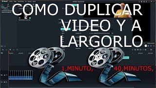 Filmora Cómo duplicar un video y extenderlo al tamaño deseado sin perder calidad [upl. by Akiner]