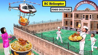 Jail Bandi RC Helicopter Food Delivery Chicken Biryani Street Food Hindi Kahani Moral Hindi Stories [upl. by Kask]