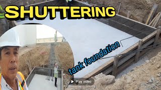 How to make shuterring formwork for tank foundation [upl. by Gnah]