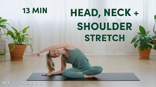 13 Minute Pilates Stretch for Head Neck and Shoulders  Good Moves  WellGood [upl. by Sadirah]