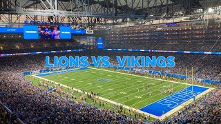 First NFL Game EVER Detroit Lions vs Minnesota Vikings  Week 18 [upl. by Seow]