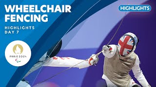 🤺 Wheelchair Fencing Highlights  Day 7  Paris 2024 Paralympic Games [upl. by Aiuqcaj]