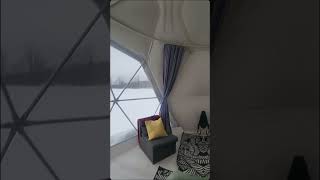 Winter Glamping Luxury Bubble Tent camping wintercamping glamping hottent luxury [upl. by Ellennoj112]