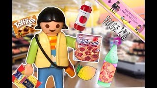 SAHRA geht ALLEINE EINKAUFEN😊  Im SUPERMARKT von Playmo City  Playmobilgeschichte deutsch [upl. by Citron]