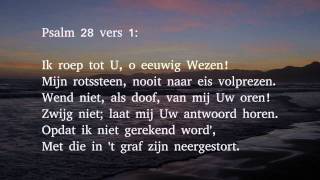 Psalm 28 vers 1 2 en 5  Ik roep tot U o eeuwig Wezen [upl. by Thorrlow75]