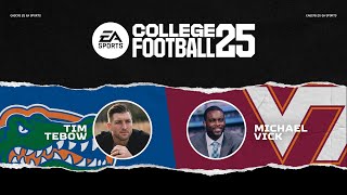 College Football 25 Gameplay  Mike Vick vs Tim Tebow [upl. by Leirraj]