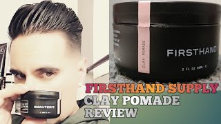 Firsthand Supply Clay Pomade Review [upl. by Airemat]