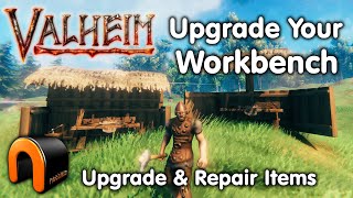 VALHEIM How To Upgrade The Workbench valheim [upl. by Madlin]