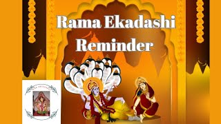 Rama Ekadashi Reminder 2024 Fast Kab kare Fast opening time maaadishakti shorts [upl. by Mercie929]