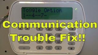 How to Remove a Communication trouble on a DSC Alarm [upl. by Brucie]