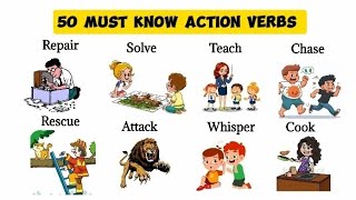 50 Useful Action Verbs for beginners  Action Verbs with Sentences  actionverbs [upl. by Akiemat]