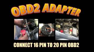 OBD2 ADAPTER  16 PIN TO 20 PIN [upl. by Aina]