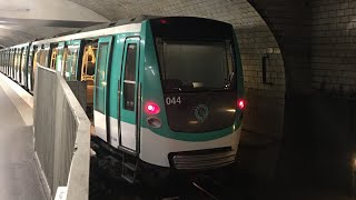 Ligne 2  trajet en MF01 entre Nation et Porte Dauphine [upl. by Atirihs]