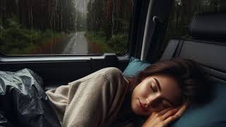 ASMR Car Nap in Rain Woman Dozing off to Relaxing Sounds  ASMR rainy day ambiance [upl. by Beeck]