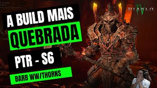 A build mais QUEBRADA do PTR  Diablo IV PTR Season 6 [upl. by Esilanna]