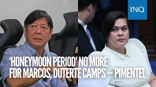 ‘Honeymoon period no more for Marcos Duterte camps — Pimentel [upl. by Eiro]