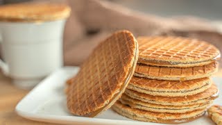 Stroopwafel Recipe  Dutch Waffle Cookies [upl. by Nnaed438]