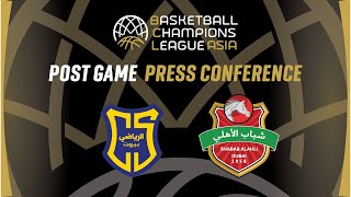 Al Riyadi v Shabab Al Ahli  Press Conference  BCLASIA 2024 [upl. by Anaeed]