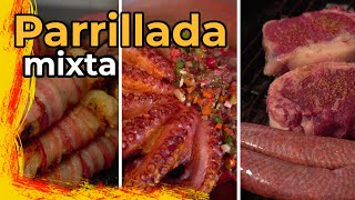 Chorizo de pulpo en una parrillada mixta [upl. by O'Doneven]