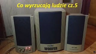 Głośniki komputerowe ze śmietnika ENCORE XP 280 21  Old pc speakers system from trash [upl. by Gustave622]